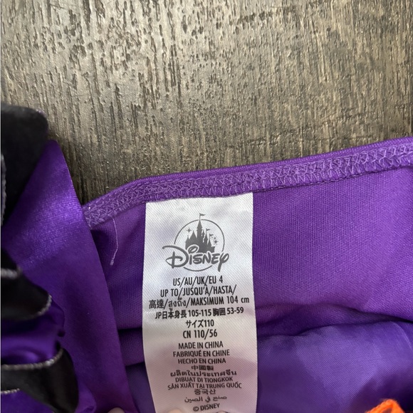 2023 Disney Halloween Minnie Mouse Purple and Black Kids Witch Costume Dress - Picture 3 of 4